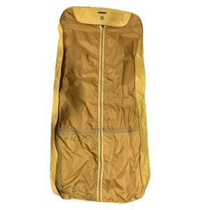 Vintage Royal Traveller Yellow Leather Garment Bag Leather Style PreOwned